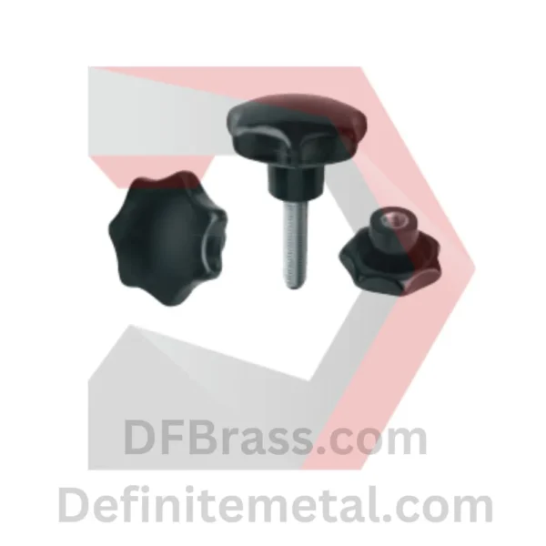 DIN 6336 Brass Star Knob and star grip
